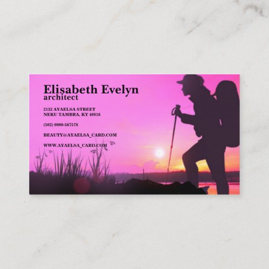 Carte De Visite Aventure randonnée (Dos)