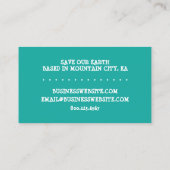 Carte De Visite aventures d'automne (Dos)