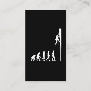 Carte De Visite Aventurier de l'escalade de l'évolution des Escal
