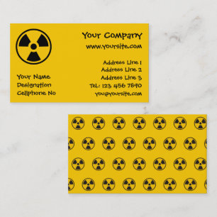 Carte De Visite Avertissement de radioactivité
