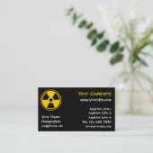 Carte De Visite Avertissement de radioactivité (Debout devant)