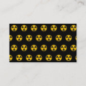 Carte De Visite Avertissement de radioactivité (Dos)