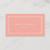 Carte de visite Avery Minimal Blush Peach Soft Cor (Devant)