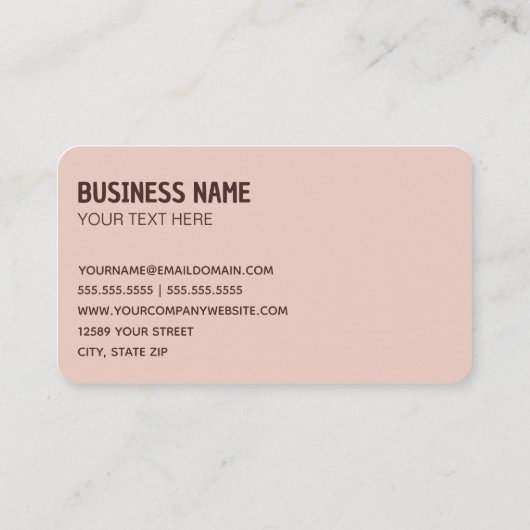 Carte De Visite Aveugle de fenêtre (Dos)