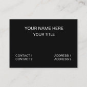 Carte De Visite Aviateur d'avion volant (Dos)