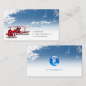 Carte De Visite Aviateur | Instructeur de vol (Devant / Derrière)