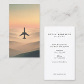 Carte De Visite Aviation minimale (Devant / Derrière)