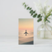 Carte De Visite Aviation Minimaliste (Debout devant)