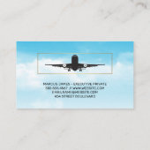 Carte De Visite Aviation | Nuages et ciel (Dos)