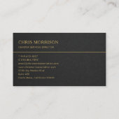 Carte De Visite Aviation Services Airplane (Dos)