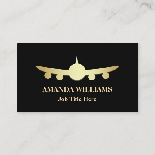 Carte De Visite Avion (Devant)