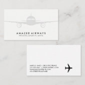 Carte De Visite Avion (Devant / Derrière)