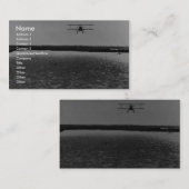 Carte De Visite Avion (Devant / Derrière)