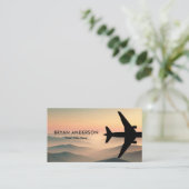 Carte De Visite Avion (Debout devant)
