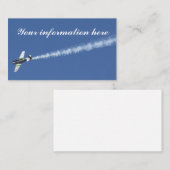 Carte De Visite Avion (Devant / Derrière)