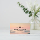 Carte de visite avion à réaction (Debout devant)