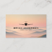 Carte de visite avion à réaction (Devant)