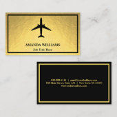 Carte De Visite Avion à réaction (Devant / Derrière)