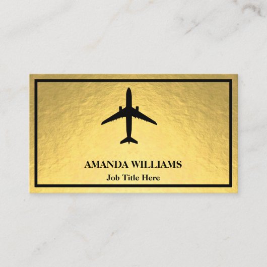 Carte De Visite Avion à réaction (Devant)