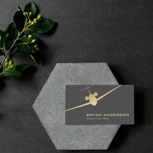 Carte de visite avion à réaction