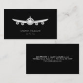 Carte De Visite Avion à réaction (Devant / Derrière)