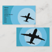 Carte De Visite Avion - affaires (Devant / Derrière)
