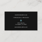 Carte De Visite Avion bleu (Dos)