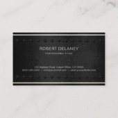 Carte De Visite Avion cool Silhouette Rough Steel Rivets Aviation (Dos)