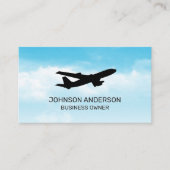 Carte De Visite Avion dans le ciel (Devant)