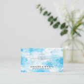 Carte De Visite Avion dans le ciel (Debout devant)