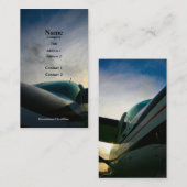 Carte De Visite Avion de cargaison (Devant / Derrière)