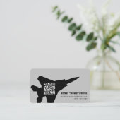 Carte De Visite Avion de chasse F-15 moderne (Debout devant)