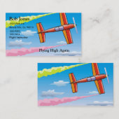 Carte De Visite Avion de ciel (Devant / Derrière)