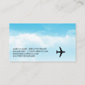 Carte De Visite Avion | Décollage (Dos)
