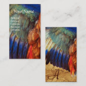 CARTE DE VISITE AVION DES PLUMES D'UN ROULEUR SUR LE PARCHEMENT AN (Devant / Derrière)