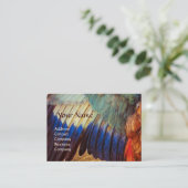 CARTE DE VISITE AVION DES PLUMES D'UN ROULEUR SUR LE PARCHEMENT AN (Debout devant)