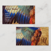 CARTE DE VISITE AVION DES PLUMES D'UN ROULEUR SUR LE PARCHEMENT AN (Devant / Derrière)