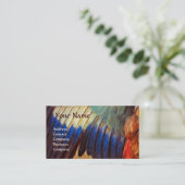 CARTE DE VISITE AVION DES PLUMES D'UN ROULEUR SUR LE PARCHEMENT AN (Debout devant)