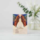 Carte De Visite AVION D'UN ROULEUR SUR UN PARCHEMENT ANTIQUE Monog (Debout devant)