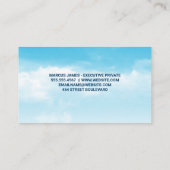 Carte De Visite Avion et bateau de croisière | Vacances voyage (Dos)