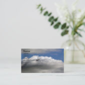 Carte De Visite Avion et nuages (Debout devant)