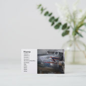 Carte De Visite Avion - hé garçon de mouche (Debout devant)