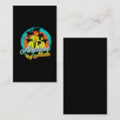 Carte De Visite Avion Lover Voyage Sunset Palm Hawaii Ananas (Devant / Derrière)