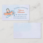 Carte De Visite Avion mignon (Devant / Derrière)
