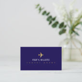 Carte De Visite Avion pilote (Debout devant)