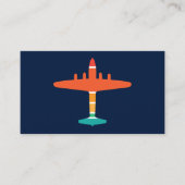 Carte De Visite avion rétro (Devant)