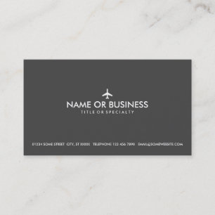 Carte De Visite avion simple