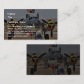 Carte De Visite Avion sur Airshow (Devant / Derrière)