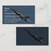 Carte De Visite Avions de chasseurs à réaction de F-16 (Devant / Derrière)