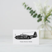 Carte De Visite Avions vintages (Debout devant)